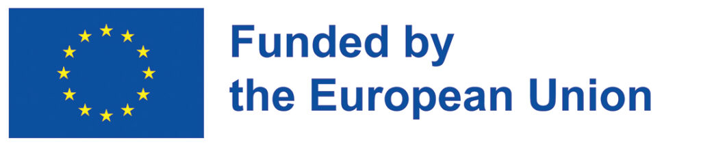 EU:n logo ja teksti: Funded by the European Union